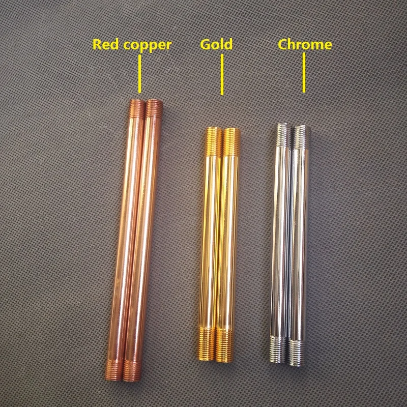 4 шт./лот m10 резьбовой винт красная медь полые трубки соединительная трубка с m10 наружной резьбой на обоих концах аксессуары для освещения
