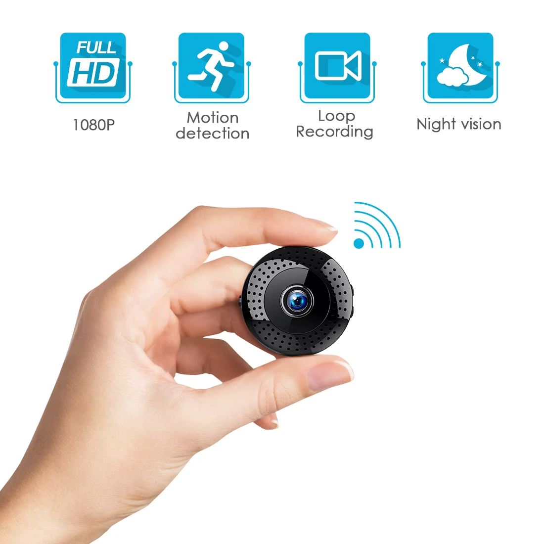 

FREDI 2.0MP 1080P Wireless Mini IP Camera Security Camera WiFi Infrared Night Vision Motion Detection Surveillance CCTV Camera