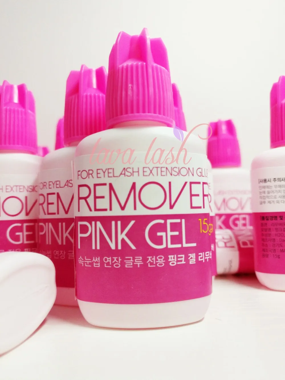 Free Shipping Wholesale Pink Gel Remover For Eyelash and Eyebrow