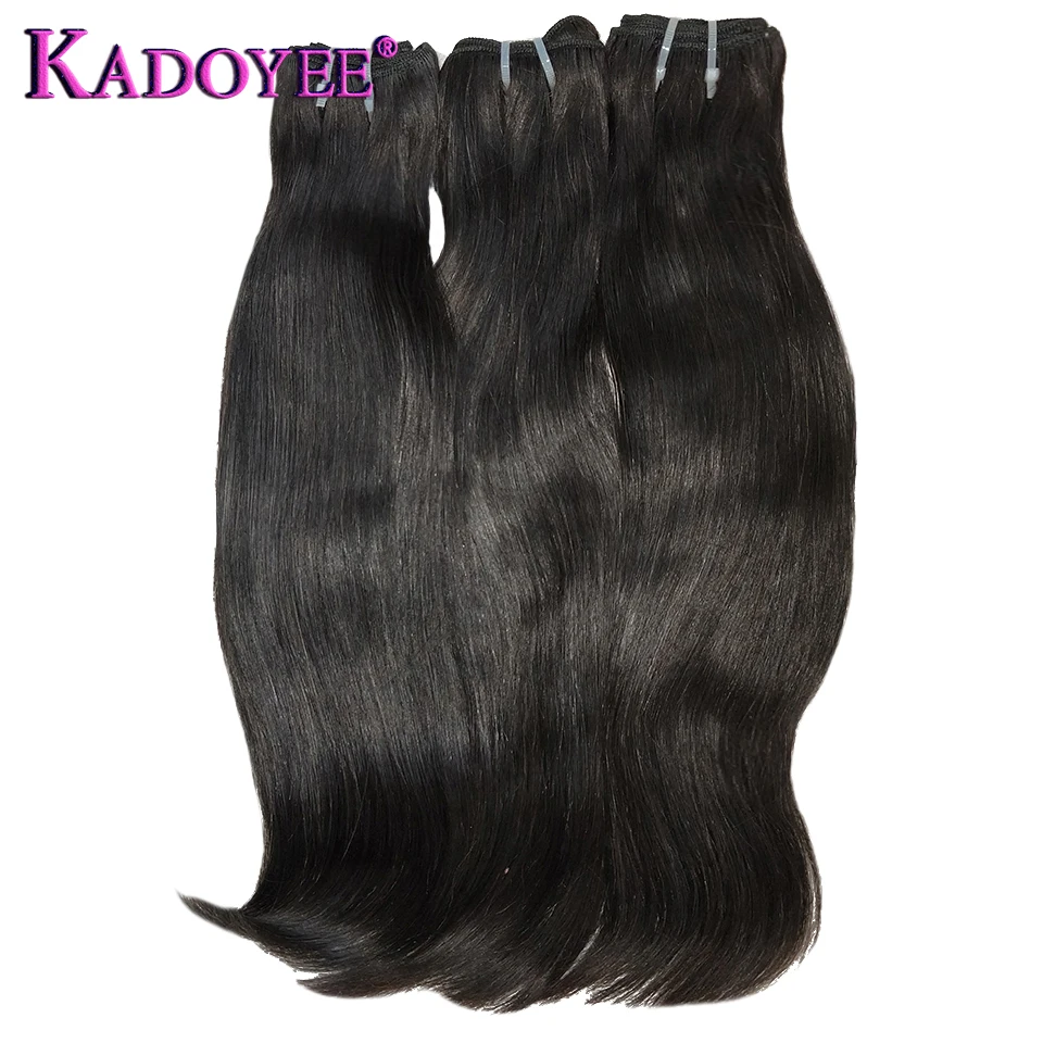  Human Hair Natural Wavy Bundles Funmi Hair Weaving Straight Hair Bundles 1/3/4Pcs Brazilian Remy Ha