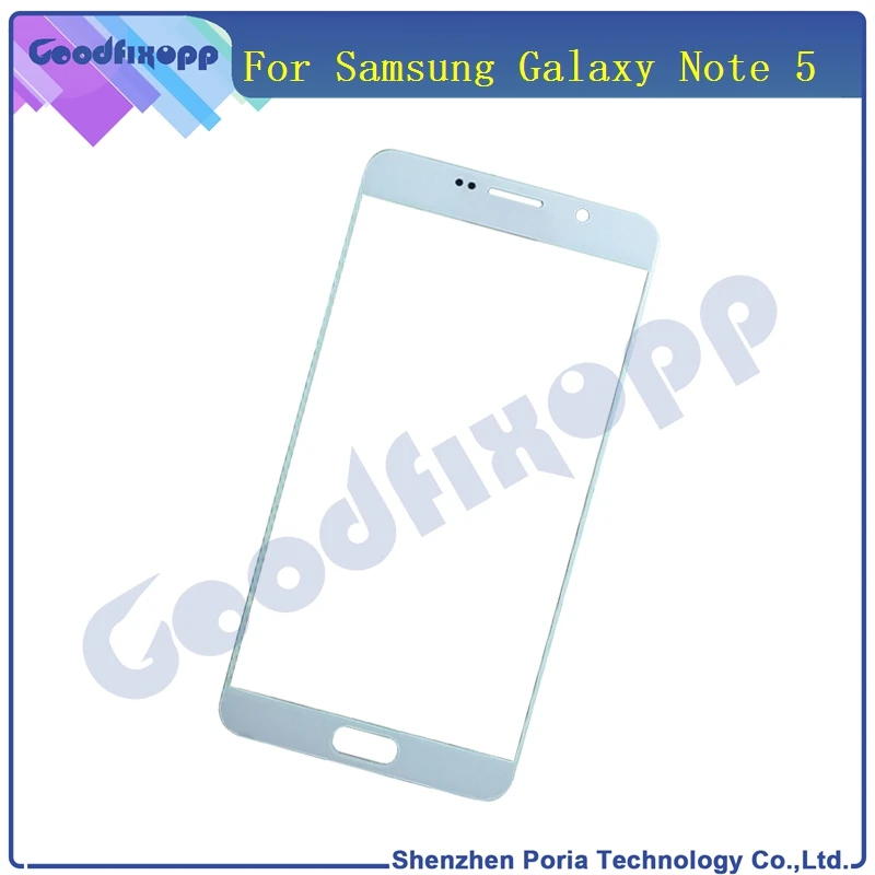 SM0028  For Samsung Galaxy Note 5 High Quality Outer Front Screen Glass Panel Lens Glass Lens Replacement With Free Shipping (1)