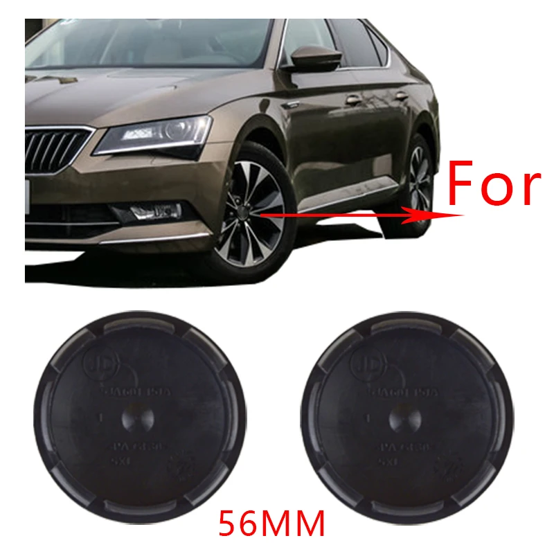 

4pcs/lot 56mm Black silver Car Wheel Hub Caps Center Cover For Skoda Octavia Fabia Superb Rapid Yeti #5JA601151A