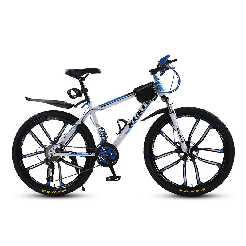 Mountain Bike Three Blade One Wheel Shock Absorber Boys And Girls Adult Mountain Bike.