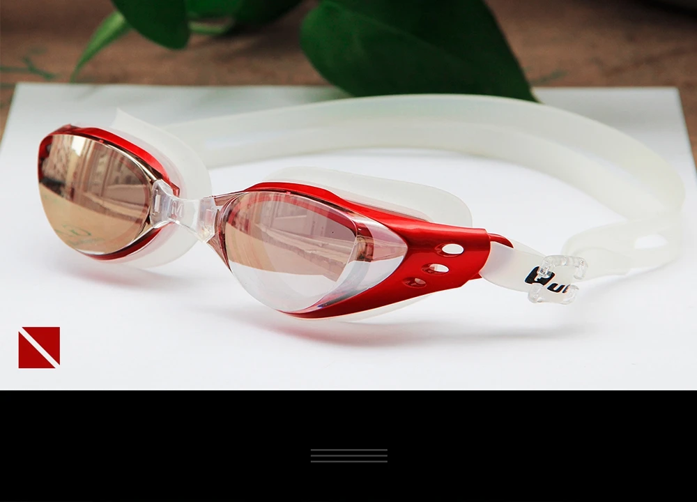 Мужские и женские очки для плавания, анти-туман, УФ-защита, очки для плавания, профессиональные, гальванические, водонепроницаемые очки для плавания