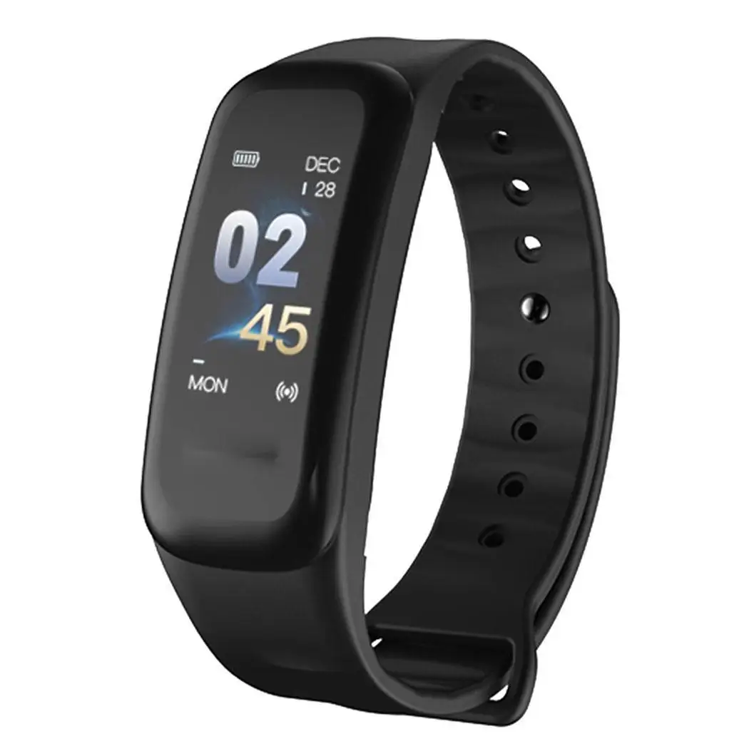 Bluetooth фитнес Смарт-трекер Шагомер бег Счетчик шагов Bluetooth спортивные смарт-наручные часы для мужчин и женщин - Цвет: black