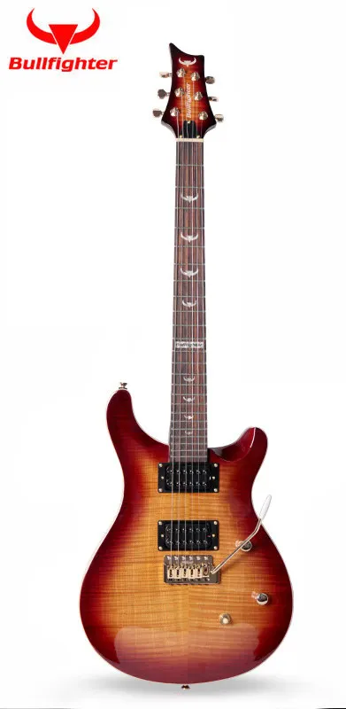 Электрическая гитара Bullfighter B180 с одним встряхиванием, профессиональный уровень, эффективная электрическая гитара - Цвет: Оранжевый