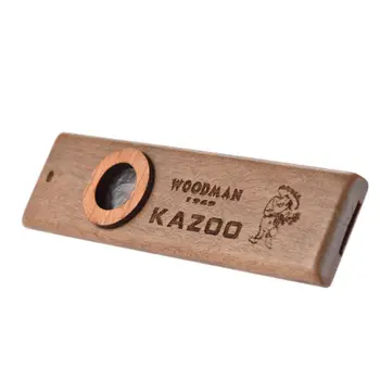

Wooden Kazoo Adult Kids Educational Musical Accompaniment for Bass Ukulele Guitar Jazz Drum Kit