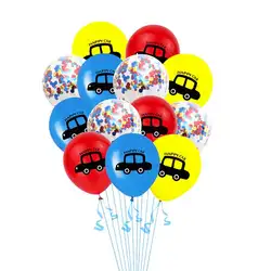 13 шт. воздушные шары набор автомобиль с печатью, латексные сувениры для вечеринки ко дню рождения поставки воздушные шары с надписью для