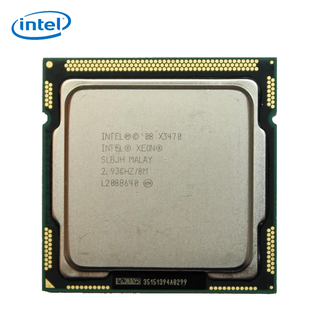 Настольный процессор Intel Xeon X3470 3470 четыре ядра 2 93 ГГц 8 Мб DMI 2.5GT/s LGA 1156 используемый