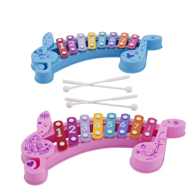 Disney Mickey Princess Juguetes Baby Musical Instrument Toys 8 Note