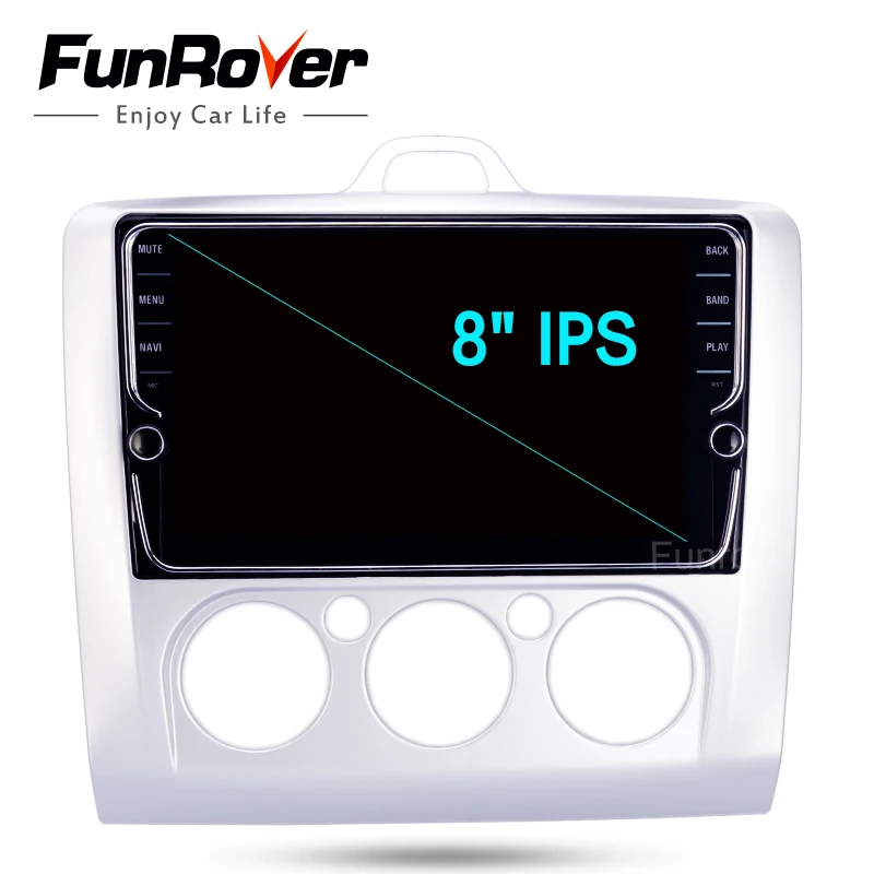 Flash Deal Funrover 8" IPS Android 8.0 Car Dvd Gps multimedia For Ford Focus 2 Wifi video player in dash radio tape recorder rds stereo usb 4