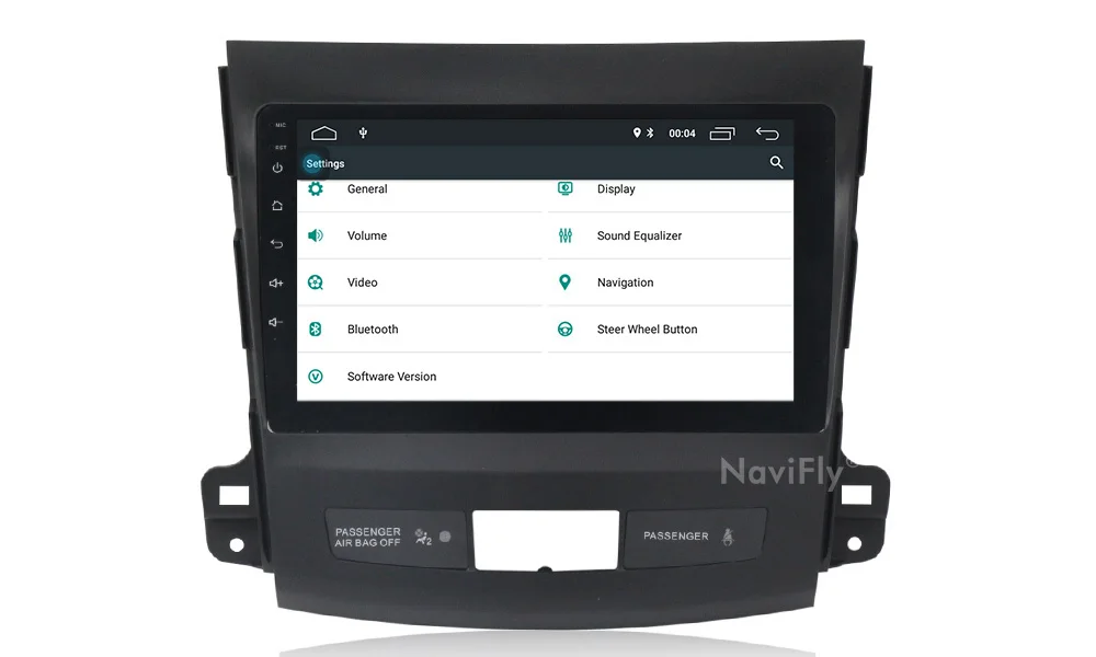 Best NaviFly Android8.1 Car Audio dvd player for Mitsubishi Outlander 2005-2011 support view camera DVR DAB+ TPMS Bluetooth 4G wifi 16