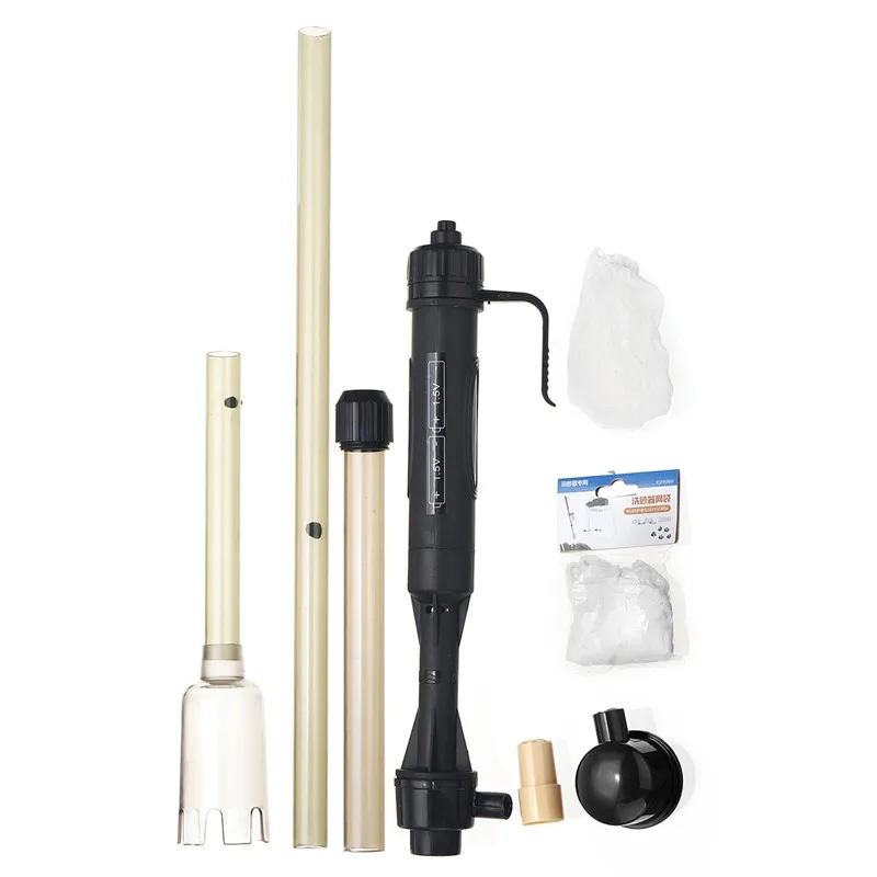Aquarium Gravel Electric Fish Tank Vacuum Siphon Adjustable Cleaner