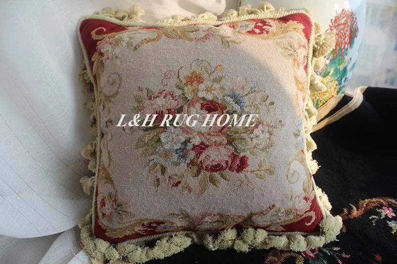 15 К 1" x 16" ручной Кружево Подушка ручной работы розы подушку без вставки