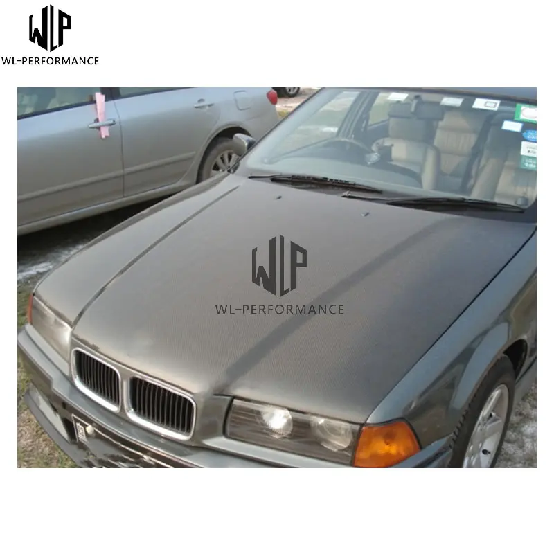3 серии карбоновая крышка капота двигателя капота с комплектом кузова автомобиля для BMW E36 refit M3 1991-1999 автомобильный Стайлинг