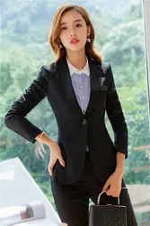 Формальные для женщин пиджаки для и куртки Черный Элегантные женские Повседневная Обувь Офисная форма стили пр