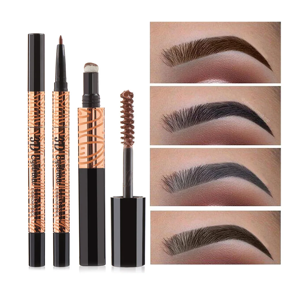 Buy Waterproof Eyebrow Pencil + Brush + Eye Brow Liner