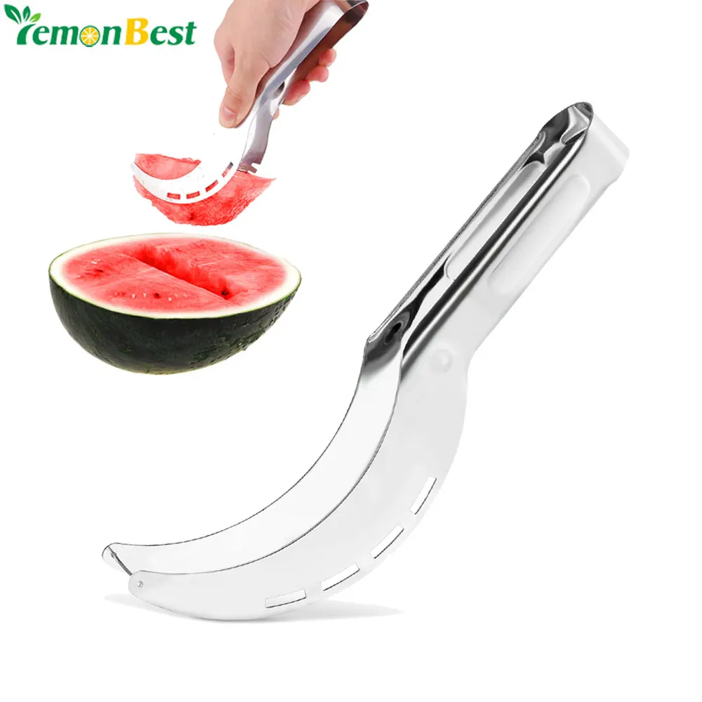 

20.8*2.6*2.8CM Stainless Steel Watermelon Slicer Cutter Knife Corer Vegetable Fruit Cutter Tools Kitchen Gadgets Melon Slicer