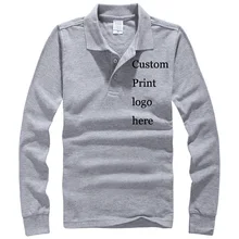 Печать на заказ Poloshirt логотипы Вышивка теплопередача цифровая шелковая трафаретная печать Туника Рекламный заказ поло хлопок