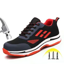 2019 New Men's Steel Toe Work Safety Shoes Men Outdoor Boots Breathable Anti-smashing Anti-puncture Work Shoes Casual Sneaker цена 2019 New Men's Steel Toe Work Safety Shoes Men Outdoor Boots Breathable Anti-smashing Anti-puncture Work Shoes Casual Sneaker цены онлайн