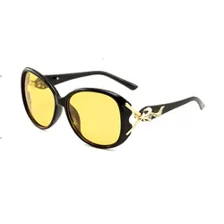 Фотохромные поляризованных солнцезащитных очков для Для женщин New2019 моды день Ночное видение очки с желтыми стеклами очки большой кадр UV400