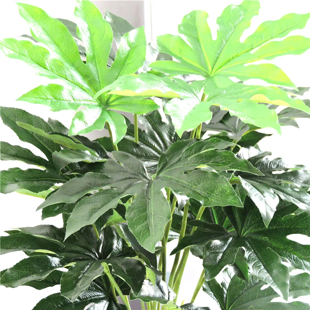 66 cm de látex Artificial Evergreen Pachira planta árbol en la boda hogar playa oficina muebles decoración verde rama falso follaje 66 cm de látex Artificial Evergreen Pachira planta árbol en la boda hogar playa oficina muebles decoración verde rama falso follaje
