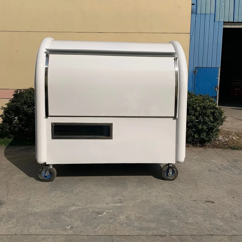  KN-220E mobile food carts/trailer/ ice cream truck/snack food carts with 4 pneumatic/Inflatable tir