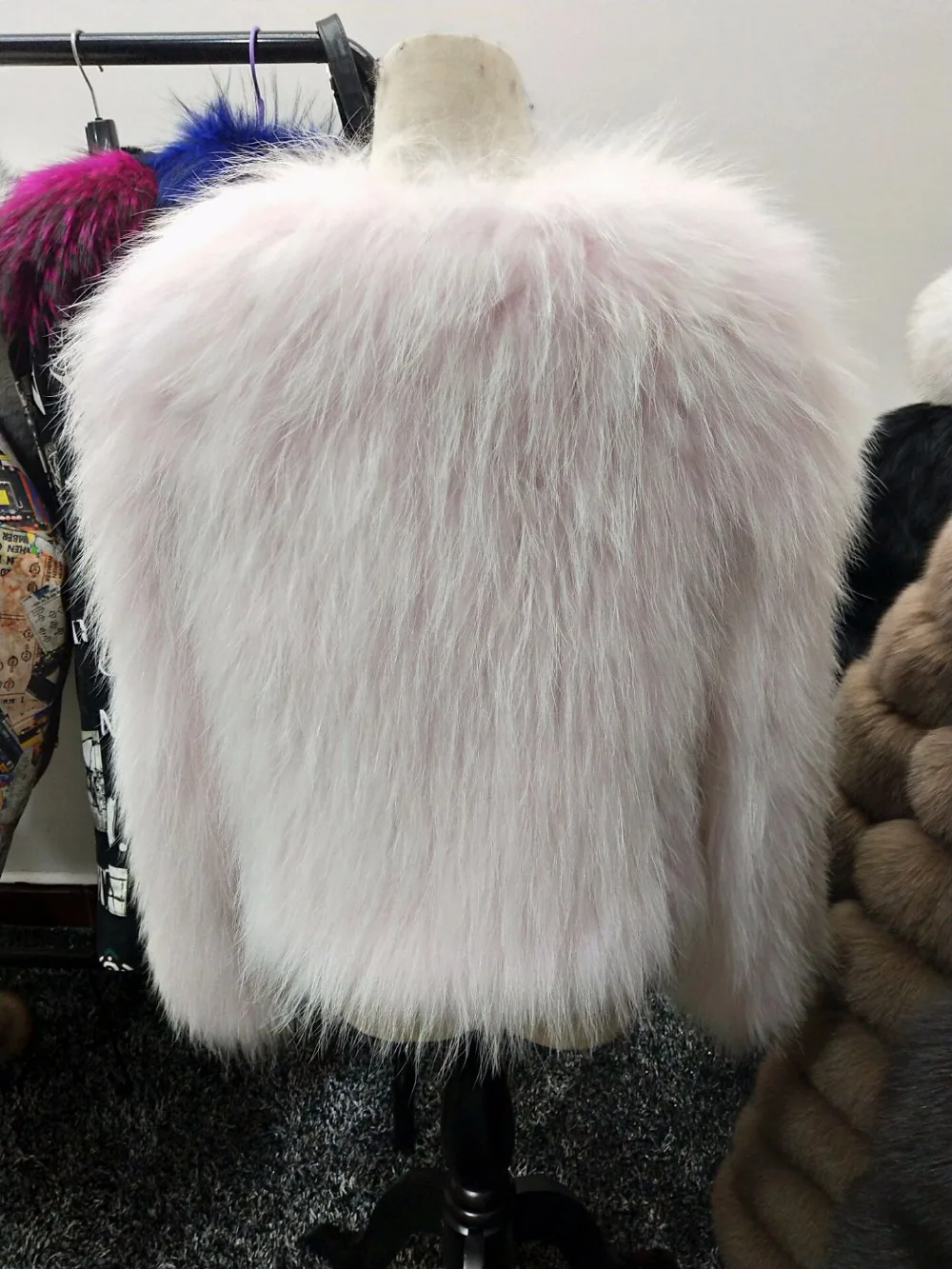Marque De Nouvelle Femmes Renard Fox Tressé Pink Fourrure Mode Nouvelles Veste D'hiver Manteau Chaud YZqxqBwdTg
