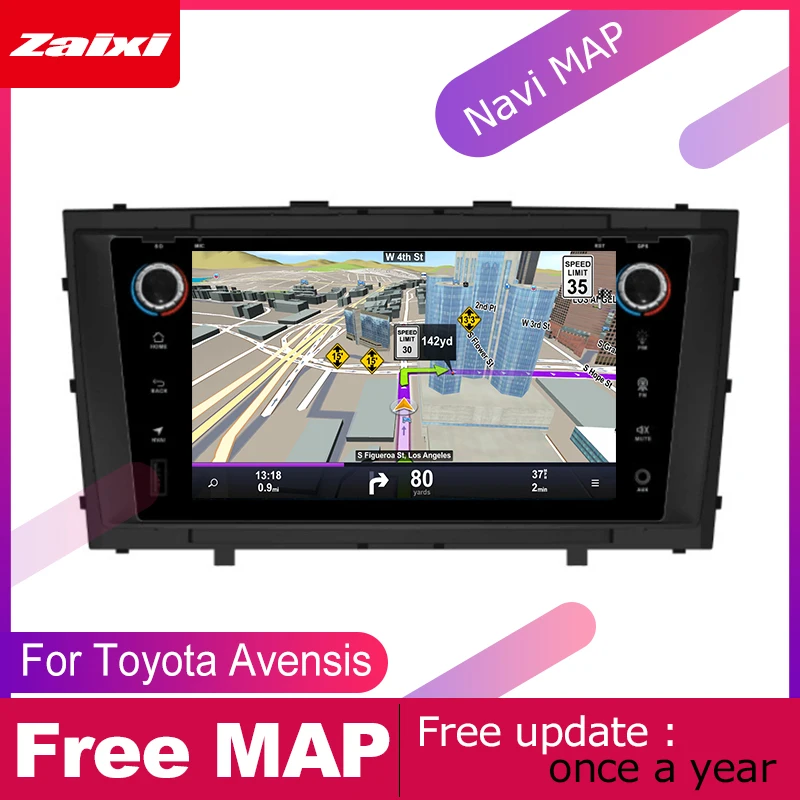 ZaiXi для Toyota Avensis 2009~ Автомобильная Android мультимедийная система 2 DIN автопроигрыватель gps Navi Навигация Радио Аудио WiFi
