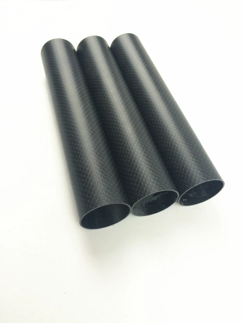 34mm*40mm*350mm Best Quality Glossy Tube Roll Wrapped 100 full Carbon