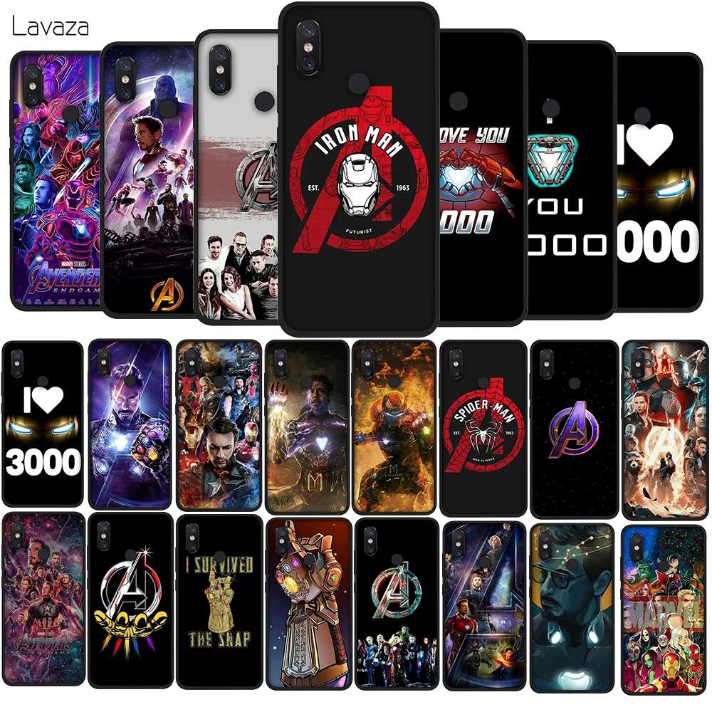 

MARVEL Iron Avenger TPU Phone Cover for Xiaomi Mi 9T A3 Pro for Redmi 7A K20 Note 8 Pro Soft Case