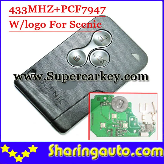 bilder für Ausgezeichnete Qualität 3 Knöpfen Smart Card Mit Logo mit pcf7947 chip Für Renault Scenic freies verschiffen (1 teile/los) bilder für Ausgezeichnete Qualität 3 Knöpfen Smart Card Mit Logo mit pcf7947 chip Für Renault Scenic freies verschiffen (1 teile/los)