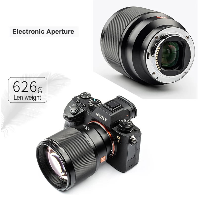Объектив VILTROX PFU RBMH 85 мм F1.8 STM для E Mount AF автофокус sony A9 A7RIII A7M3 A7III A6400 A6000 FE