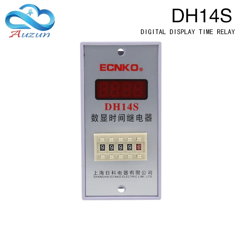 

Digital display time relay DH14S can be adjusted 220V 380V time controller Delay range 0.01 s-9999h.
