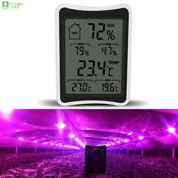 

BEYLSION Digital Temperature Humidity Thermometer Hygrometer Electronic Thermometer Humidity Monitor For Plant Grow Lamp Tent
