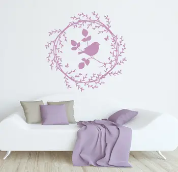 

YOYOYU Vinyl Wall Decal Bird Simple Art Bedroom Lovely Wall Stickers for Kids Rooms Furniture Room Simple FD009