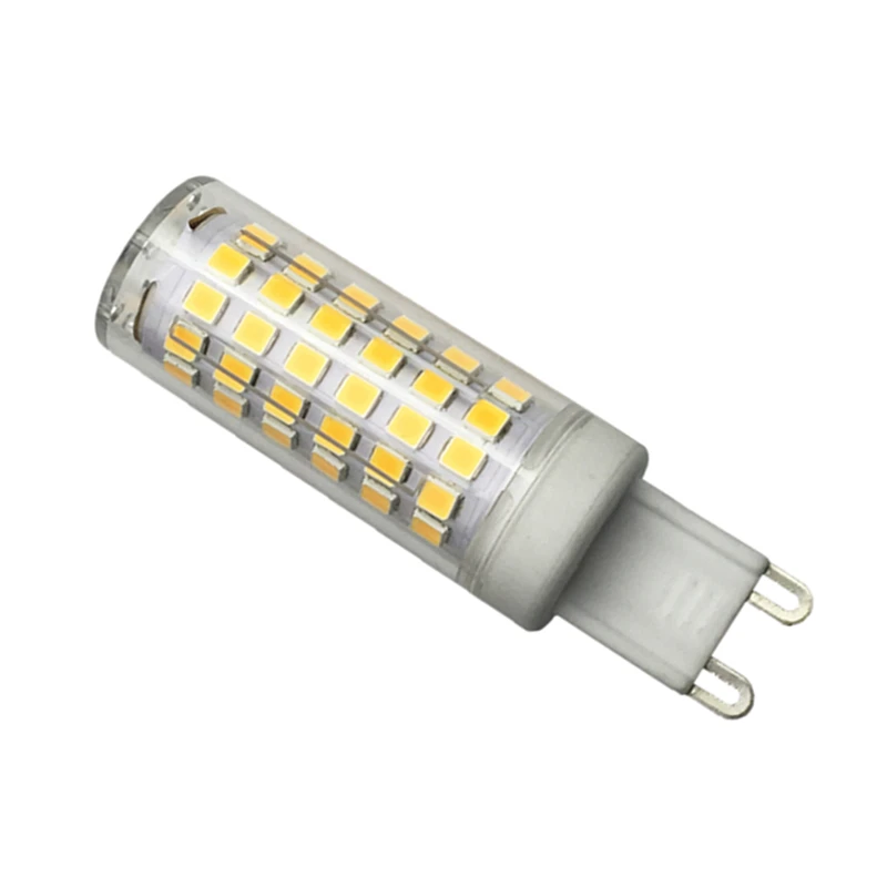 

LED Ceramic G9 Corn Bulb Light 10W 2835SMD 74leds 1000LM 360Beam Degree 19*65MM AC220-240V LED Crystal Chandelier Spotlight