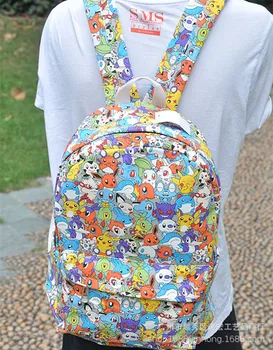 

IVYYE Monster Series Fashion Canvas Backpacks Rucksacks Cartoon School Backpack Casual student Bags travel Knapsack Unisex New