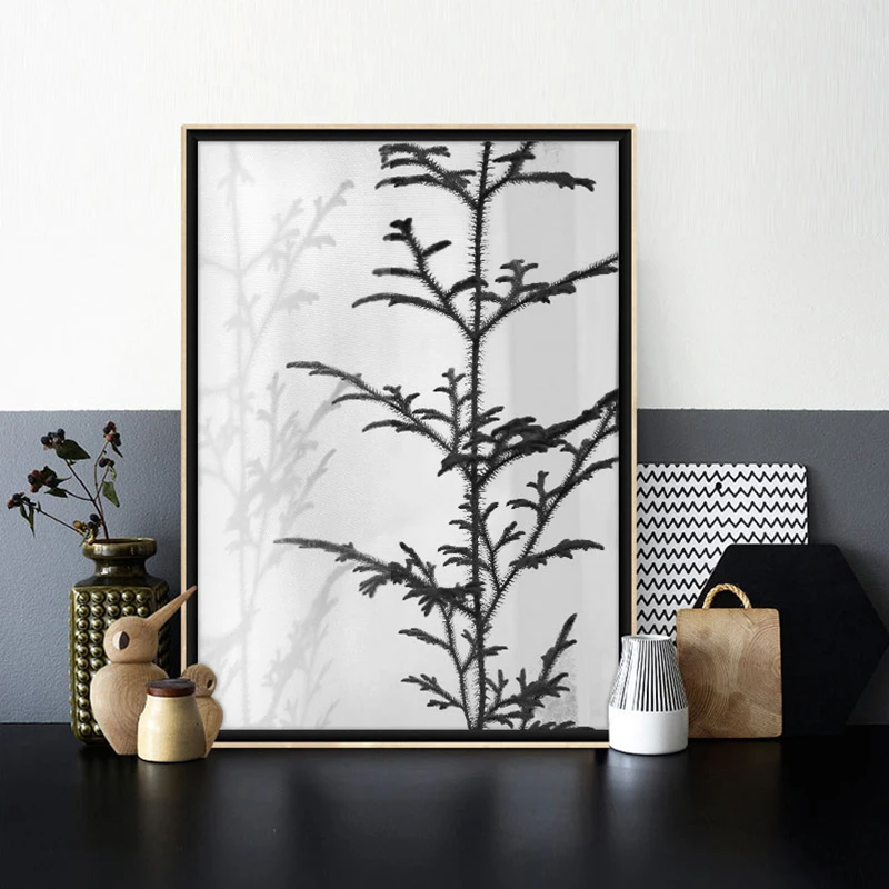 Nordic painting 3 piece canvas art poster print Black and white home