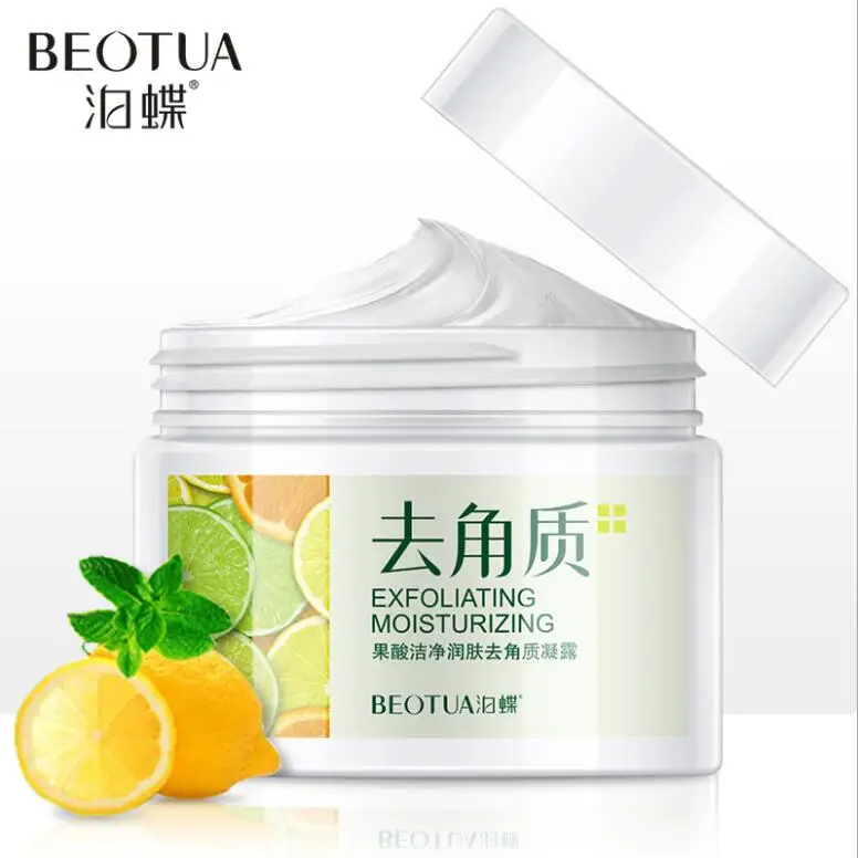 

140G lemon Fruit Acid Natural Cleanser Deep Hydration Facial Exfoliation Exfoliating Peeling Scrub Face body Removal Skin Care