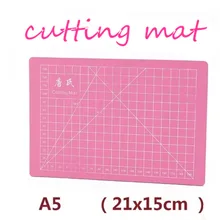 ПВХ A5 резки мат с одиночными шопкинами самовосстановления резка бумаги розовый модель ручной работы diy аксессуары разделочная доска 21x15 см