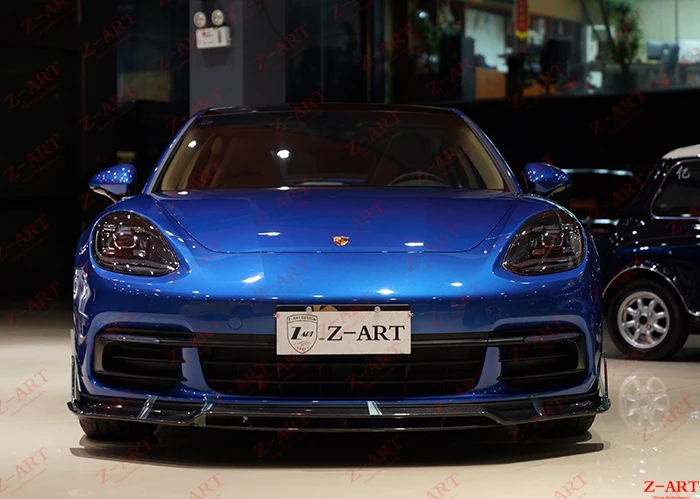 

Z-ART carbon fiber front lip for Panamera 2017-2019 real carbon fiber front spoiler for Porsche 971 carbon fiber front chin