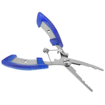 

Multipurpose Lure fishing Fish Flier Stainless Steel Crimp Plier PE line Cutters Blue Silver