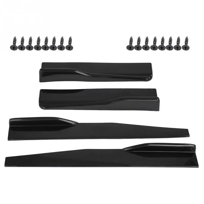

1 Pair Car Side Skirt Cover Trim Rocker Splitters Winglet Wings Anti-scratch Protector Auto Vehicle Modified Kit Universal