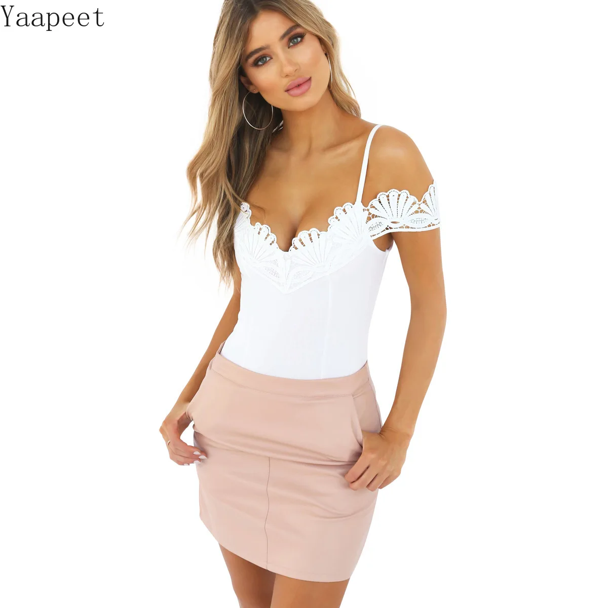 

Sexy Women Bodysuit Black Sweetheart Patchwork Skinny Jumpsuit For Women 2019 New Summer Off Shoulder Short Sleeve Bodysuit