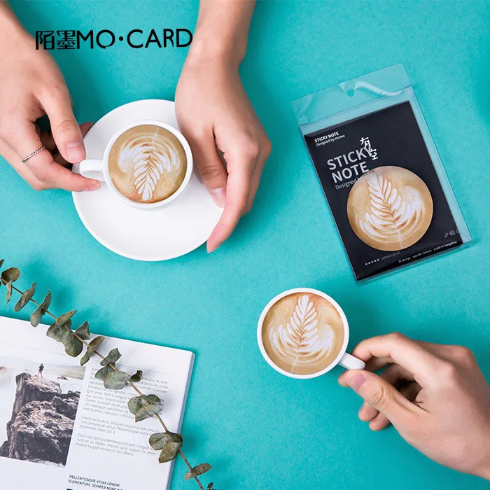 

30 Sheets/pack 8 Styles Japanese Stationery Coffee Tape Eggs Bookmarks Stickers Memo Pad Sticky Notes Cute Stationery