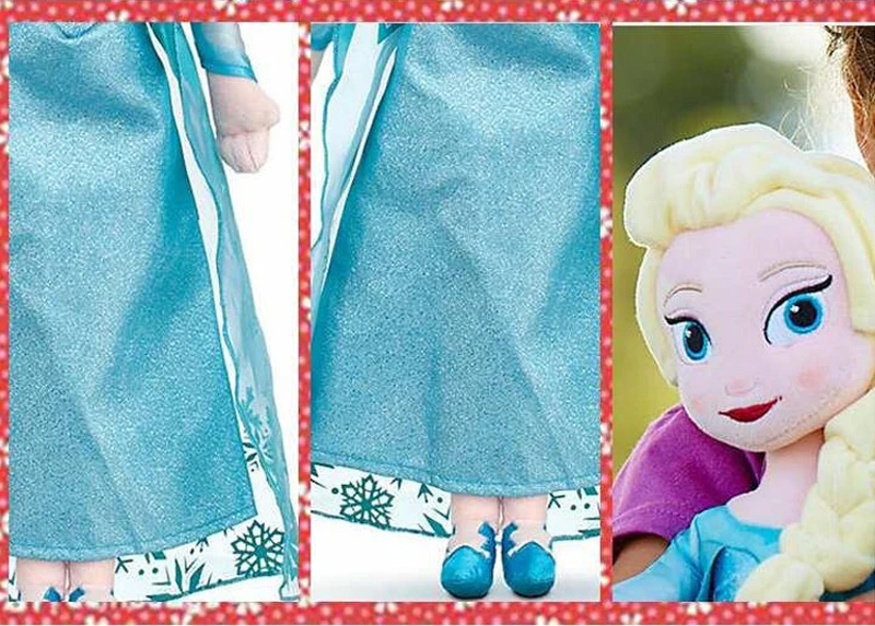 50 см, 2 шт./лот, плюшевые куклы Анна и Эльза, уникальные подарки, милые игрушки для девочек, кукла принцессы, подарок на день рождения для девочек, Pelucia Boneca Juguetes