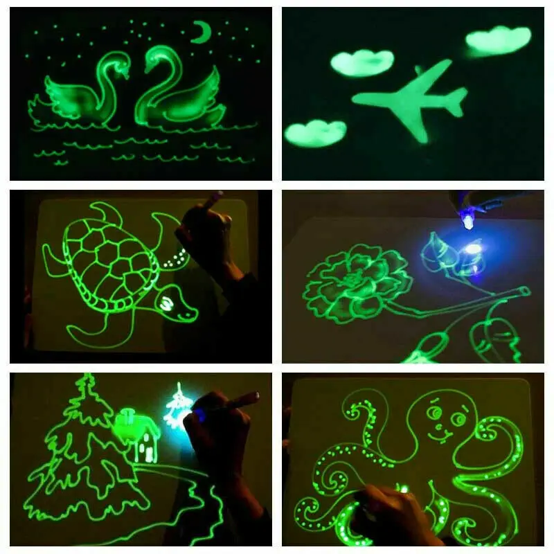 

Developing Toy Drawing Board Magic Draw Educational Creative Home Fluorescent Handwriting Board Magical Board Gift for Kids Hot
