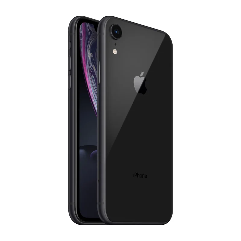 Apple iPhone XR | 6," жидкий сетчатый ЖК-дисплей полностью разблокированный две sim-карты 4G Lte Apple Мобильный телефон Смартфон - Цвет: black