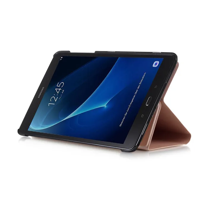 100 шт. PU Стенд чехол для Samsung Galaxy Tab 10.1 T580 t585 t580n t585n 10." Планшеты+ Экран протектор